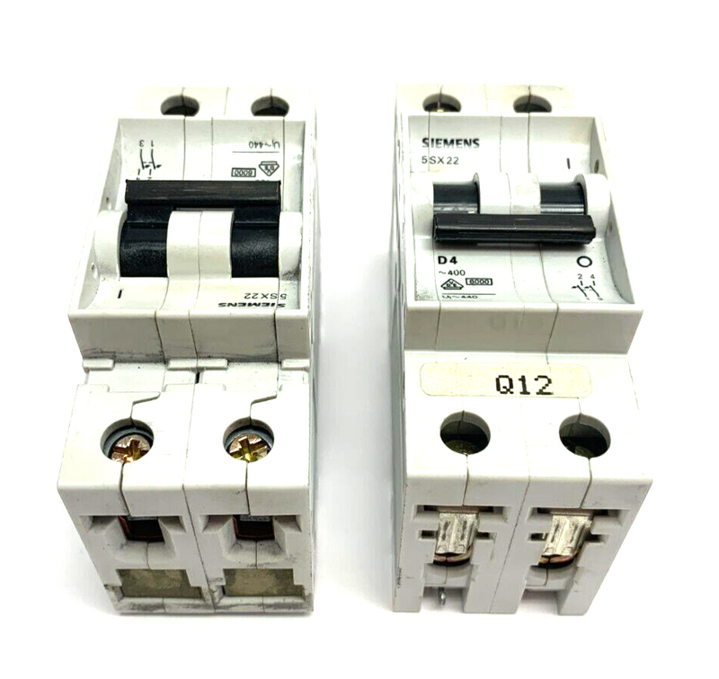 Siemens 5SX22 Circuit Breaker Type D4 2-Pole 480V AC LOT OF 2 - Maverick Industrial Sales