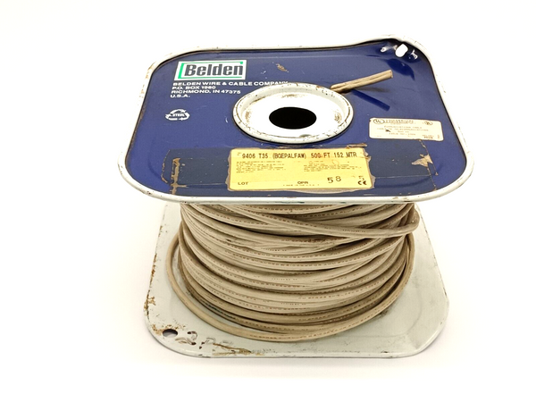 Belden 9406 T35 BGEPALFAW Beige Shielded Comm. Cable 22 AWG Tinned Copper 250' - Maverick Industrial Sales