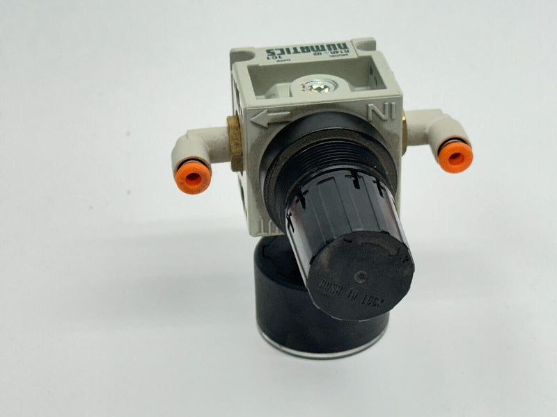 Numatics R14R-02 FlexiBlok Relieving Regulator 1/4" NPTF 40 SCFM 250 PSI - Maverick Industrial Sales