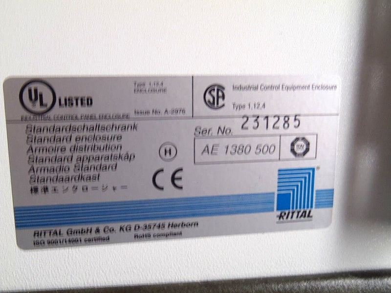 Rittal AE1380 / A-1542 Ircon Scanir II Standard Enclosure 13.25" x 13.25" x 7" - Maverick Industrial Sales