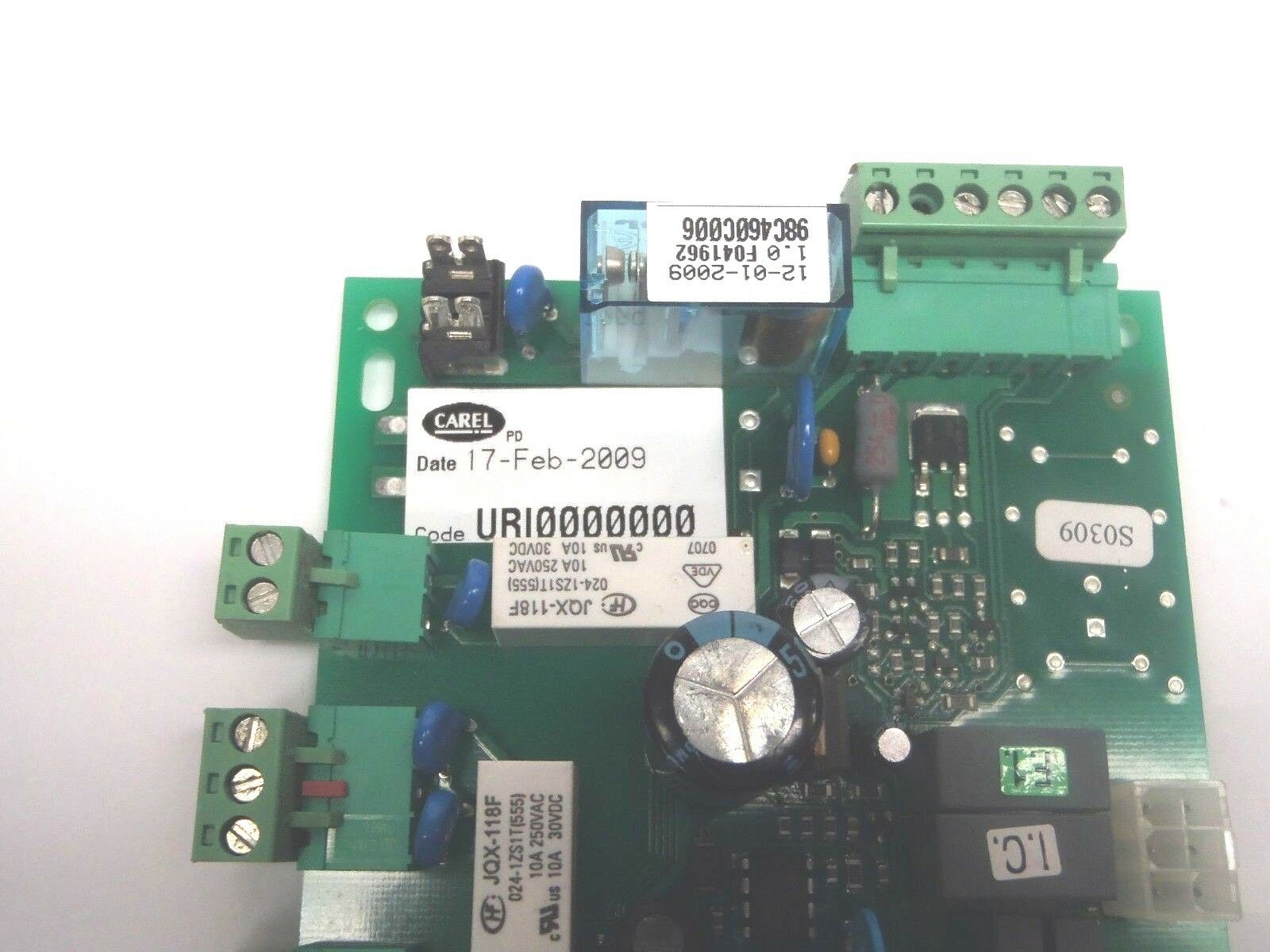 Carel 98C460C006 99498B 12-01-09 1.0 Humistat Controller Interface Board F041962 - Maverick Industrial Sales