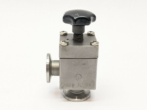 LH Leybold-Heraeus 282 30 B1 Manual Valve 90 Degree 1/2" Inlet/Outlet - Maverick Industrial Sales