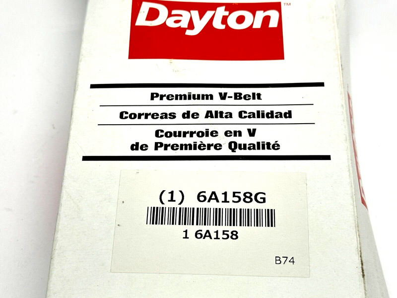 Dayton 6A158G B74 Premium V-Belt Outside Length 77" - Maverick Industrial Sales