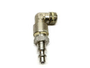 Camozzi 1/4” NPT Male Thread Right Angle Connector To Quick Connect Plug - Maverick Industrial Sales