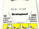 Grafoplast 117PEEBY Trasp System Wire Markers E Black on Yellow 10 Strips - Maverick Industrial Sales