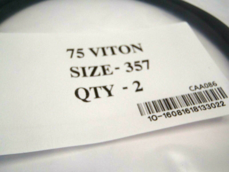 Lot 2 Viton 75 .357 O-Ring 5 1/2"ID X 5 7/8"OD X 3/16"CS - Maverick Industrial Sales