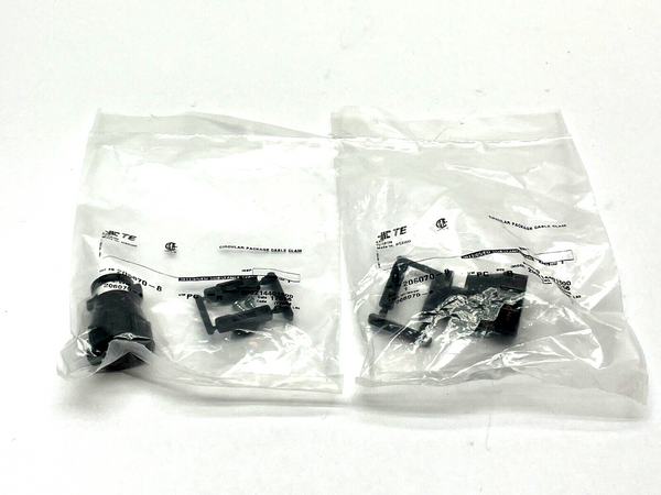 TE Connectivity 206070-8 Straight Cable Clamp Kit Shell LOT OF 2 - Maverick Industrial Sales