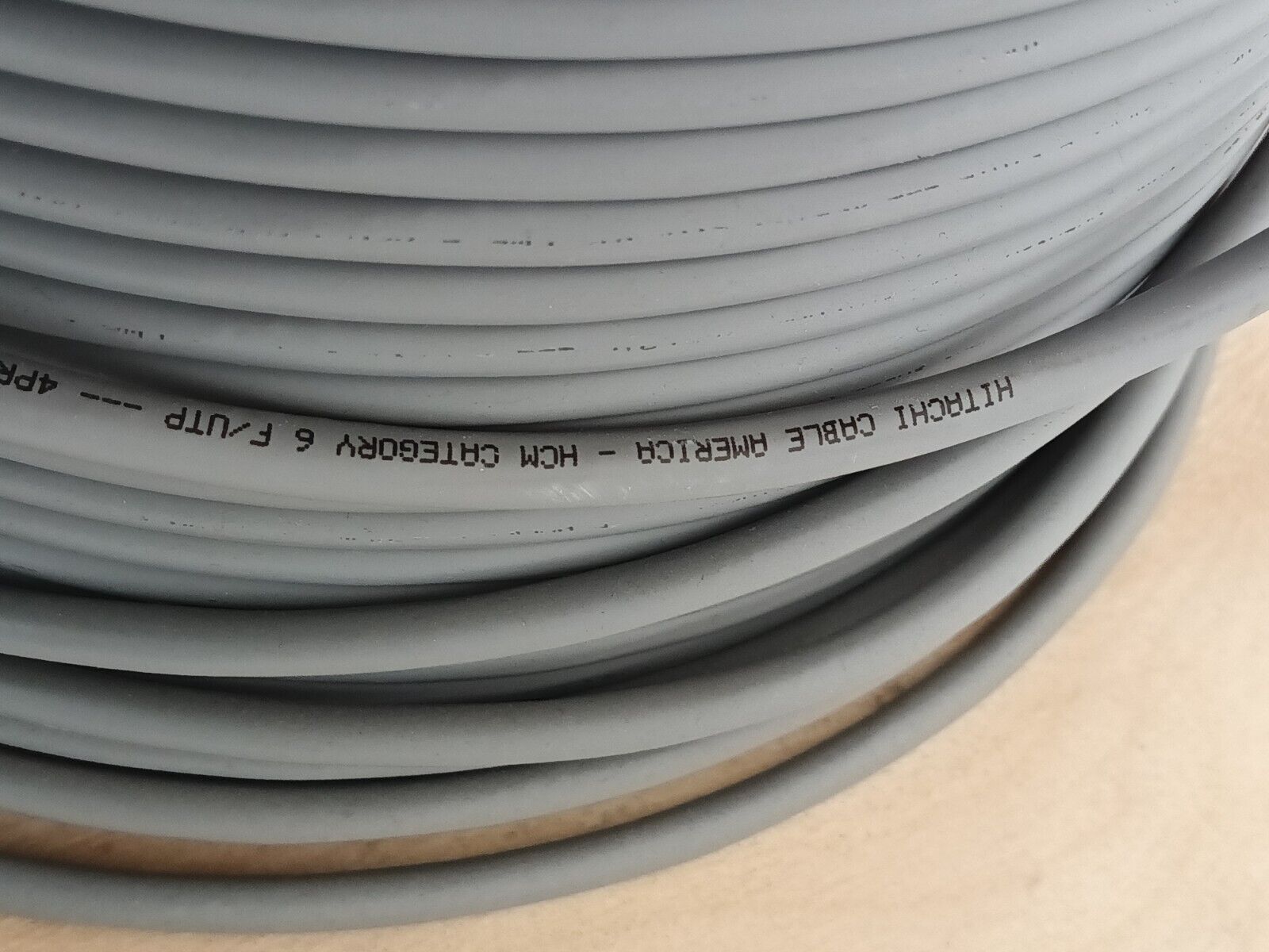 Hitachi 30154-008 Cat 6 Communication Cable Gray 215' FT - Maverick Industrial Sales