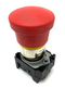 Siemens 3SU1050-1HA20-0AA0 Red 20mm Push Button Mushroom Head 40mm w/ Holder - Maverick Industrial Sales