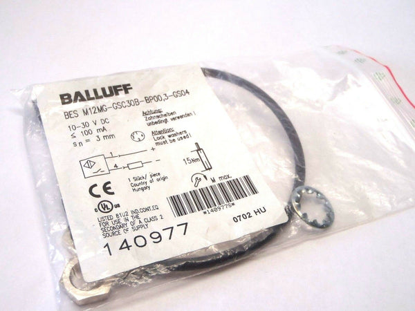 Balluff M12MG-GSC30B-BP00,3-GS04 Proximity Sensor 10-30 V DC - Maverick Industrial Sales