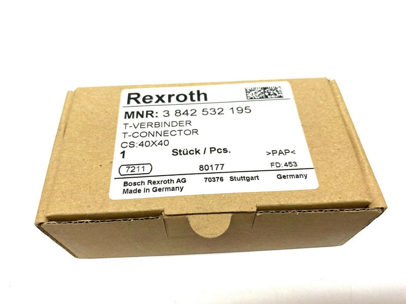 Bosch Rexroth 3842532195 T-Connector 40x40 - Maverick Industrial Sales