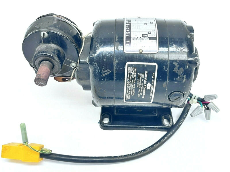 Bodine NSH-33R Gear Motor 1/20HP 1725RPM 40:1 65A 115VDC 313AD007 - Maverick Industrial Sales