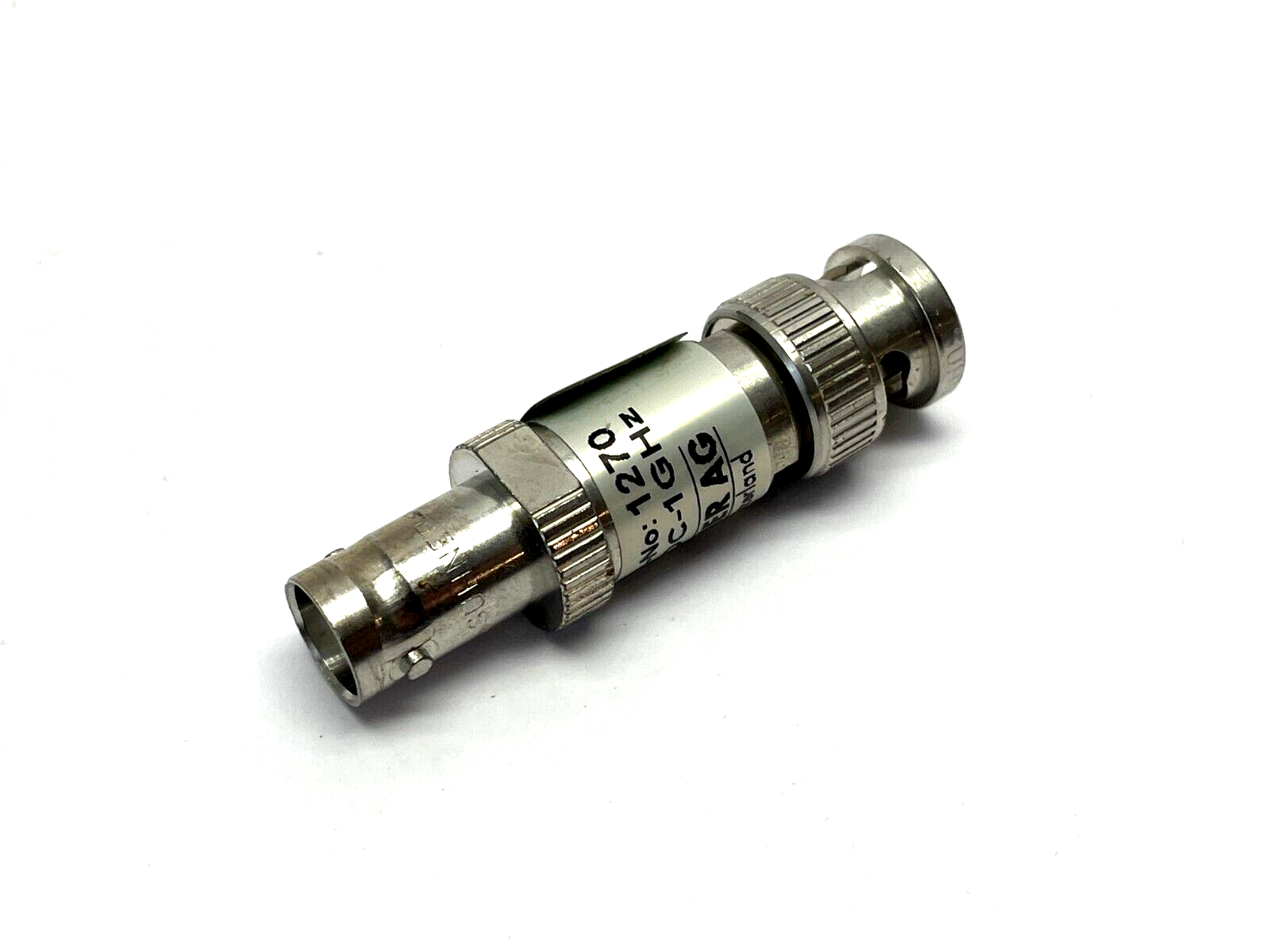 Huber+Suhner 6701.01.B RF Terminators BNC plug(m) BNC jack(f) 0.4W feed through - Maverick Industrial Sales