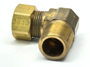 5/8" OD Compression Tube x 1/2" Male NPT 90 Degree Elbow Brass - Maverick Industrial Sales