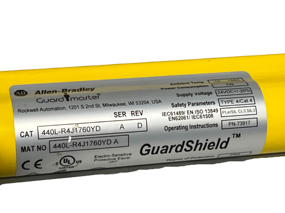 Allen Bradley 440L-R4J1760YD Ser A Rev D GuardShield Safety Light Curtain - Maverick Industrial Sales