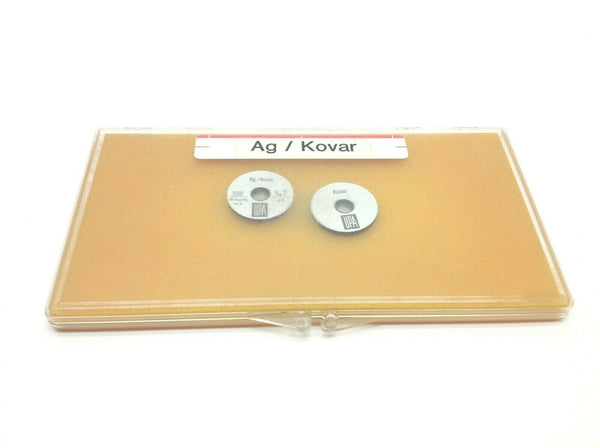 UPA AG/ Kovar 380µin and Kovar Coating Thickness Standards Set of 2 - Maverick Industrial Sales