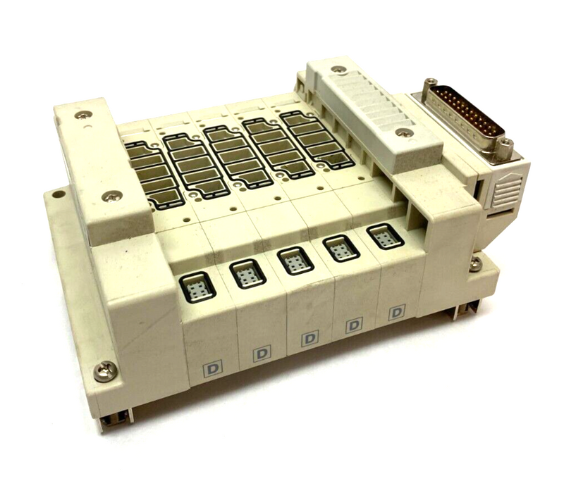 SMC SS5V2-10FD1-05DS-C4-D0 Pneumatic Manifold DIN-Rail Mount 5-Station D-Sub Con - Maverick Industrial Sales