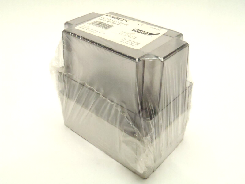 Fibox UL PC 100/125 HT Poycarbonate Enclosure 5" x 3" x 5" Inch Smoked Cover - Maverick Industrial Sales