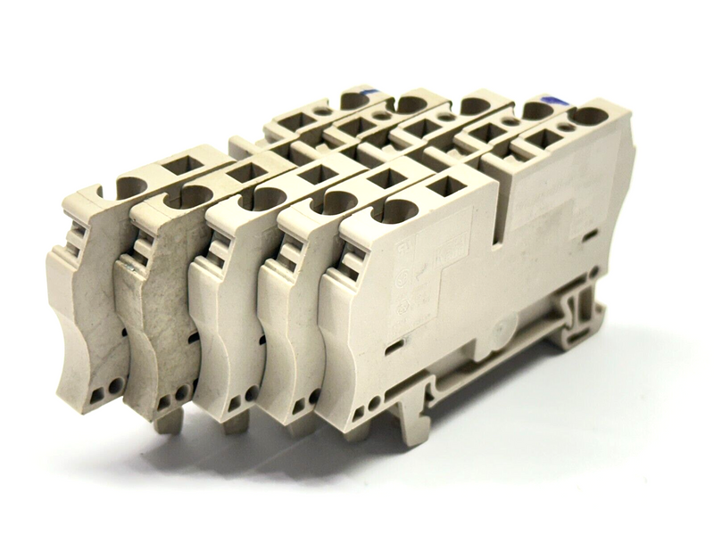 Weidmuller ZDU 4 Terminal Block Dark Beige 1632050000 LOT OF 5 - Maverick Industrial Sales