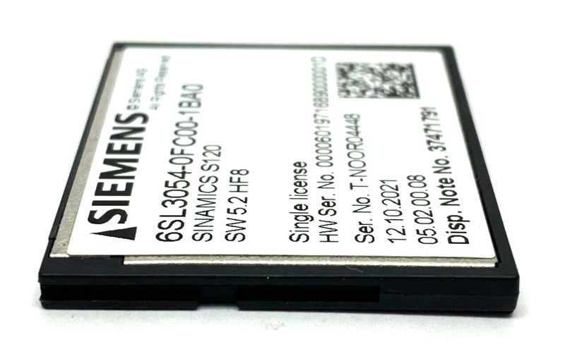 Siemens 6SL3054-0FC00-11BA0 Sinamics S120 Memory Card - Maverick Industrial Sales