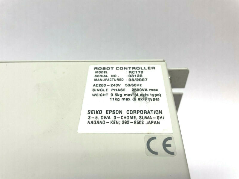 Seiko Epson RC170 Robot Controller, Serial No. 03125, 2007 - Maverick Industrial Sales