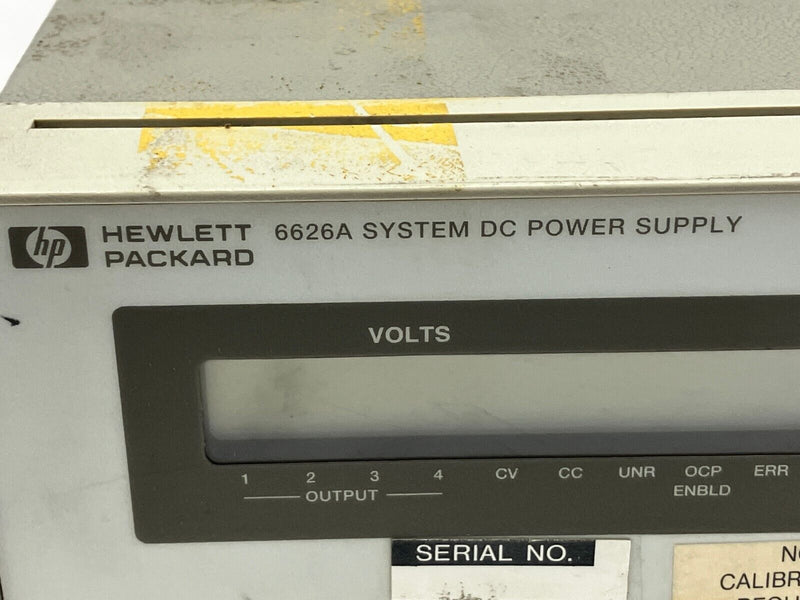 HP 6626A System DC Power Supply - Maverick Industrial Sales