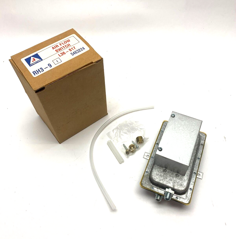 Johnstone L36-817 Air Flow Switch Heating And Cooling Model RH3A9 5463224 - Maverick Industrial Sales