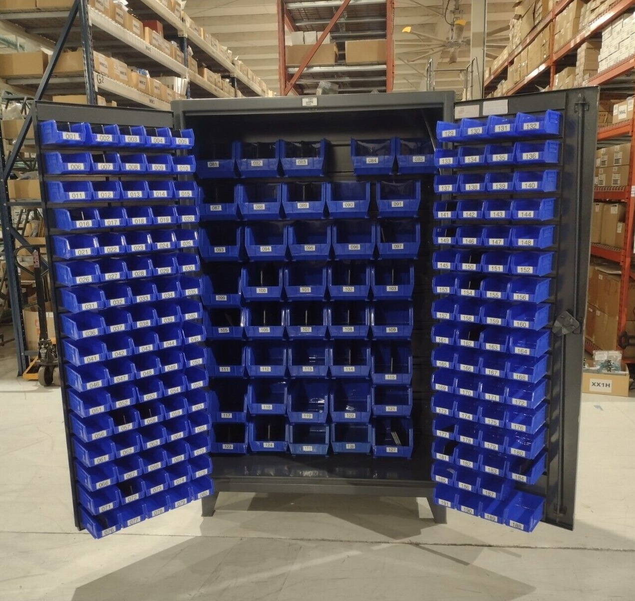 Stronghold .46-BB-240/1G Extreme Duty 12 GA All Bin Cabinet 46" x 24" x 78" - Maverick Industrial Sales