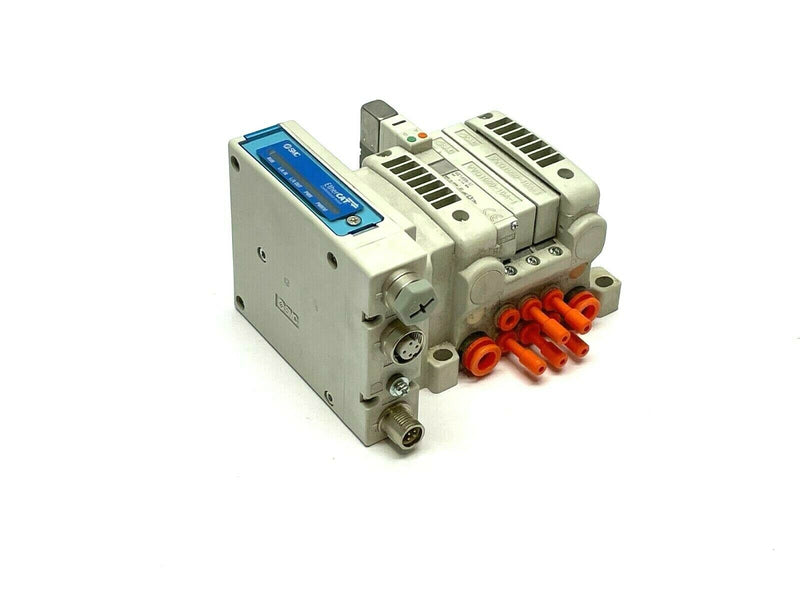 SMC VV5QC11-03N3SDA-S Manifold Base w/ VQC1400N-51 Solenoid - Maverick Industrial Sales