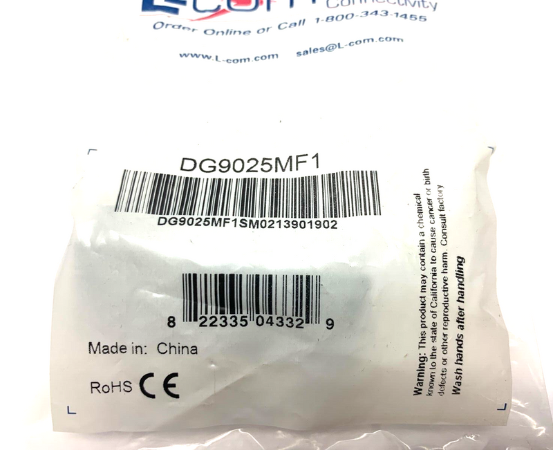 L-Com DG9025MF1 Low Profile Right Angle Adapter DB25 Male To Female Cable Exit 1 - Maverick Industrial Sales