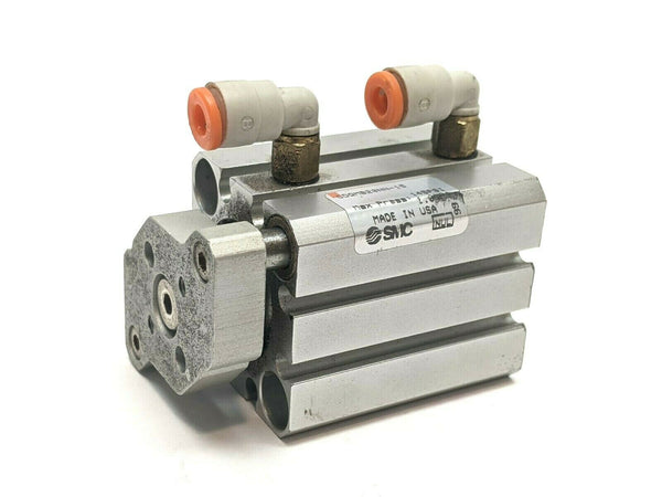 SMC CDQMB20NN-15 Compact Guided Cylinder 20mm Bore 15mm Stroke - Maverick Industrial Sales