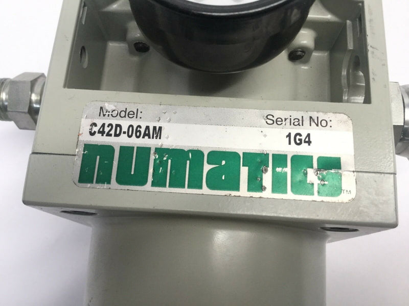 Numatics C42D-06AM Regulator 42 Series with Gauge 1G4 - Maverick Industrial Sales