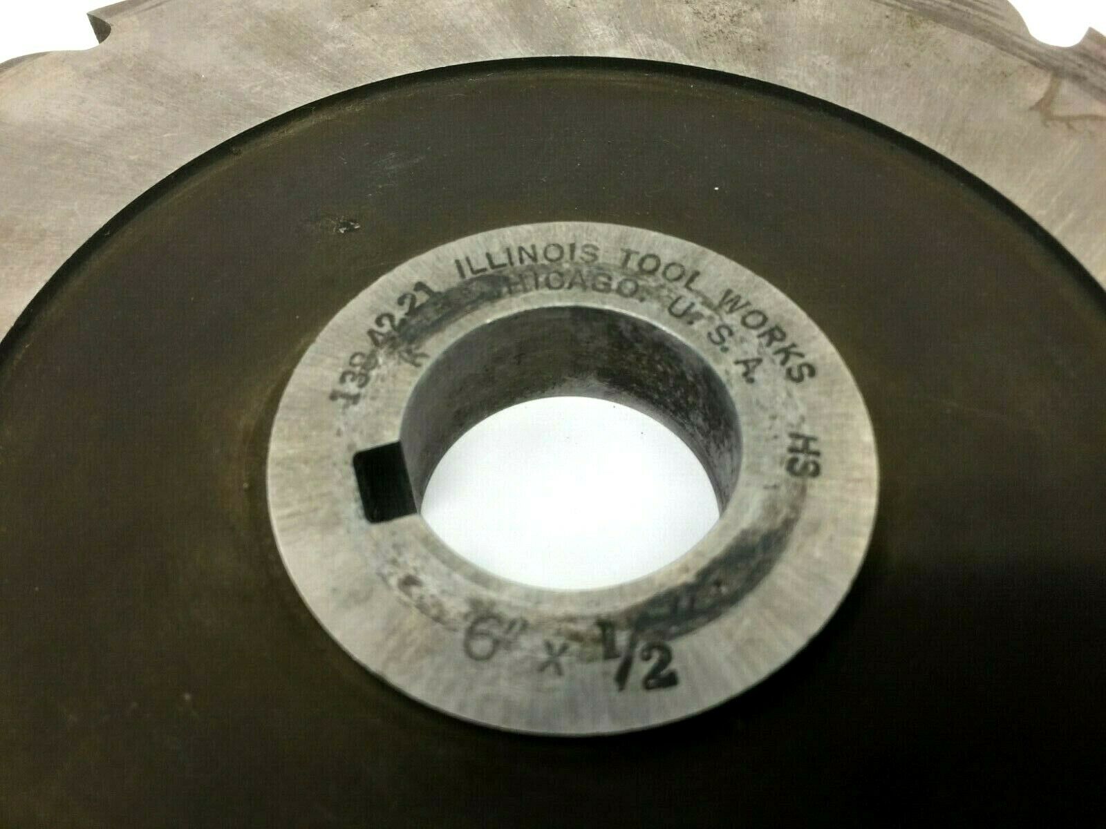 ITW 6x1/2x1 HS Side Milling Cutter Blade, Straight 28-Teeth - Maverick Industrial Sales