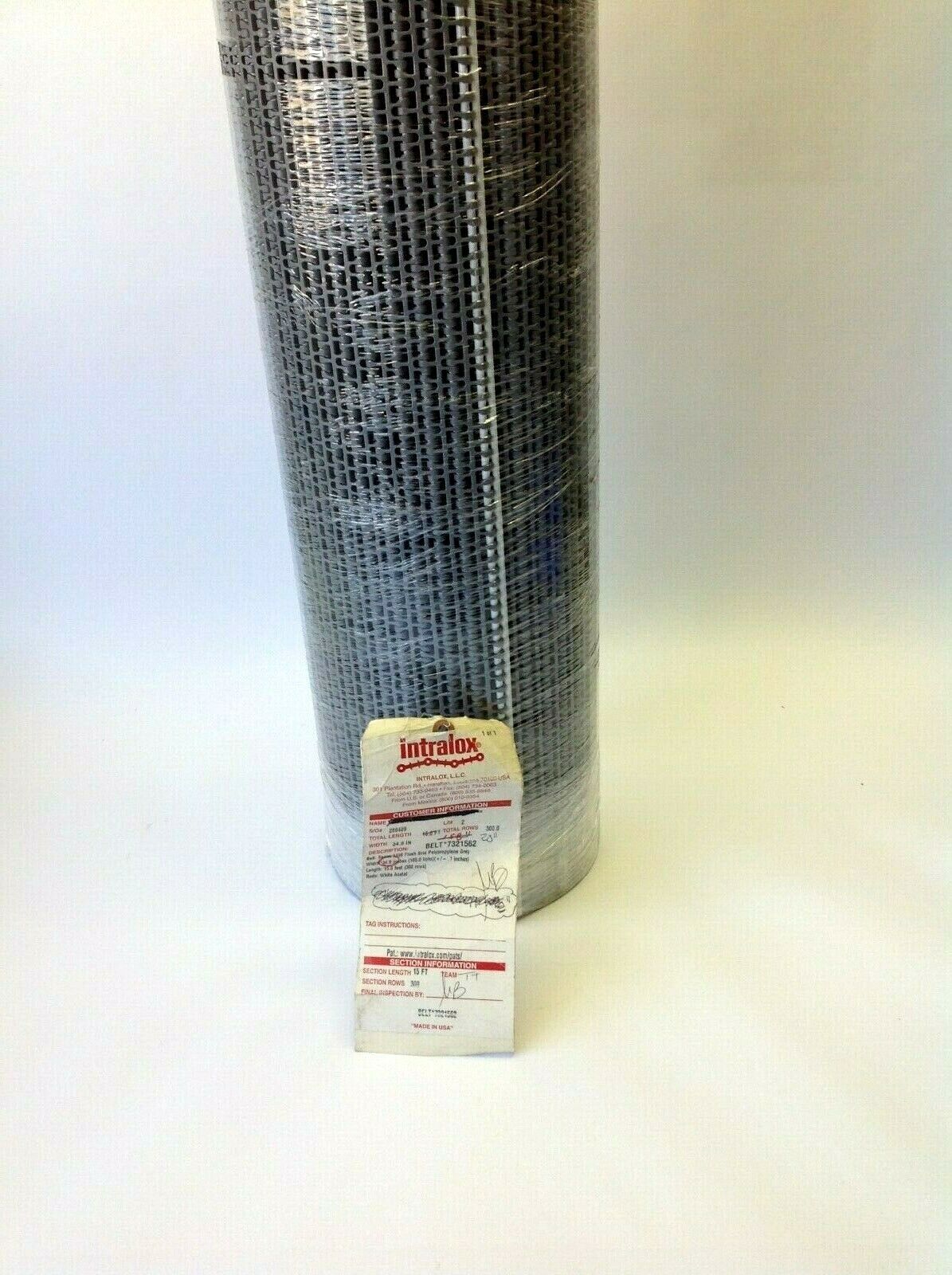 Intralox 7321562 Ser 1100 Flush Grid Gray Conveyor Belt 39.4 x 13.5 Inch - Maverick Industrial Sales