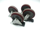 Colson 2.05256.95 BRK5 2 Series Swivel Plate Caster 5" Polyurethane LOT OF 4 - Maverick Industrial Sales