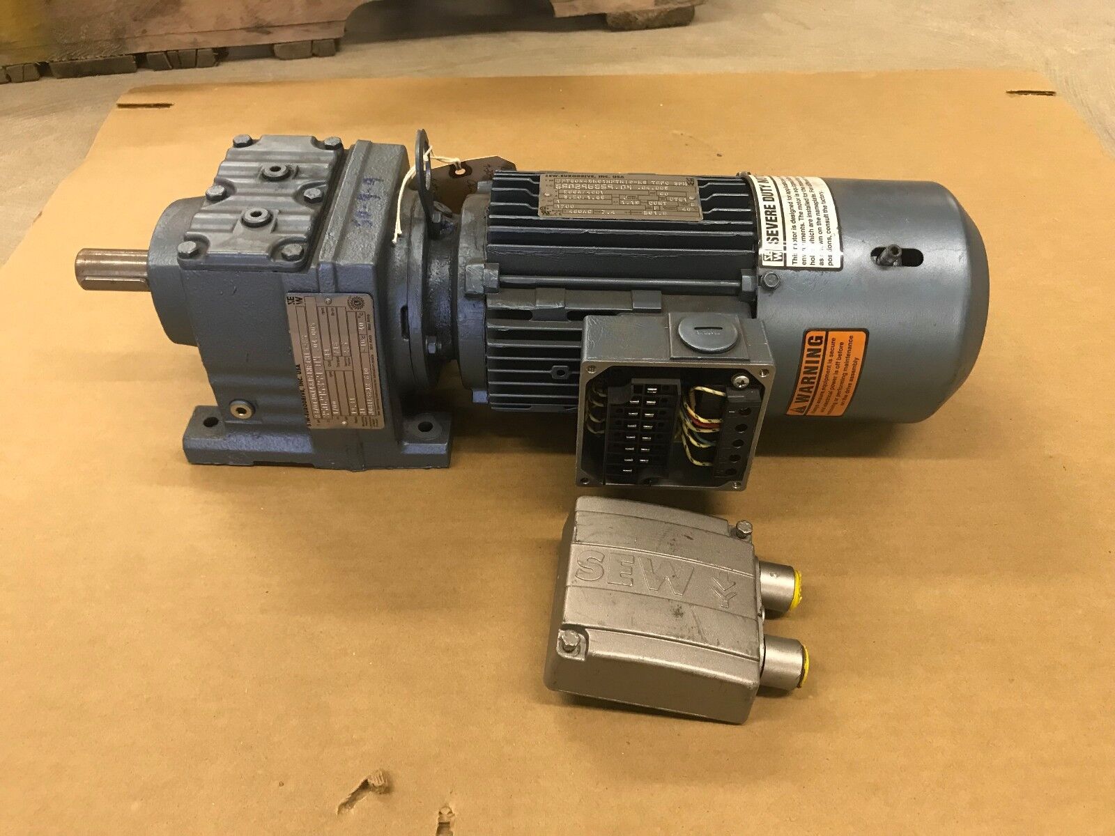 SEW-Eurodrive DFT80N4BMG1HIS-KS 1HP 1700RPM Motor & R37DT80N4BMG1HFTHIS-KS - Maverick Industrial Sales