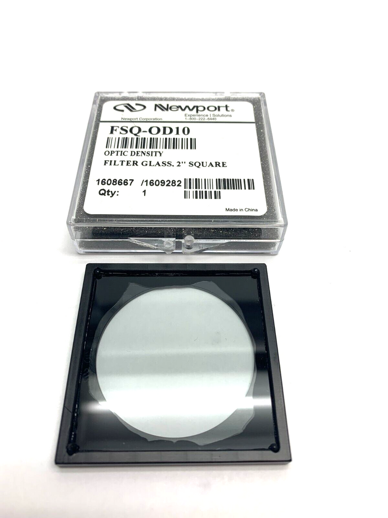 Newport FSQ-OD10 Optic Density Filter Glass 2" Square w/ TM008-192 Frame - Maverick Industrial Sales
