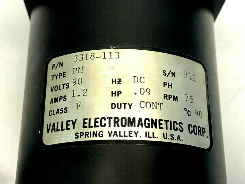 Valley Electromagnetics 3318-113 Permanent Magnet Motor - Maverick Industrial Sales