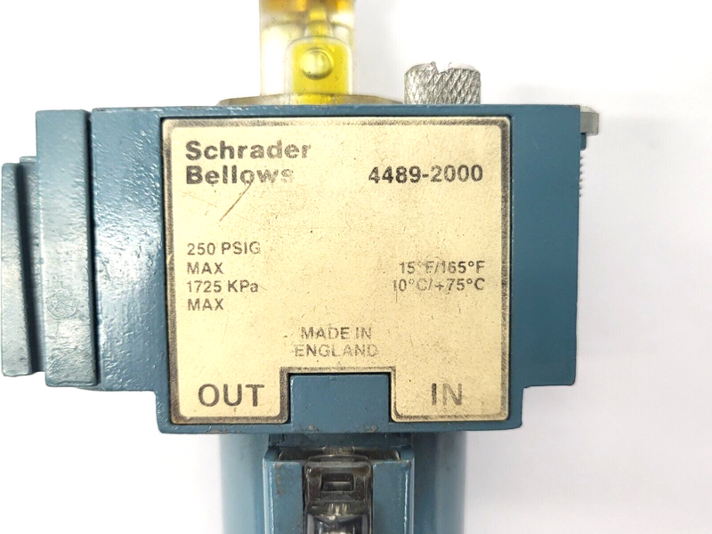 Schrader Bellows 4489-2000 Lubricator 250PSIG 1725KPa - Maverick Industrial Sales