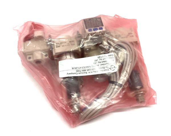 SMC AC20C-N02CE3-V1-ZA-B Modular Air Filter and Regulator Unit w/ Lockout - Maverick Industrial Sales