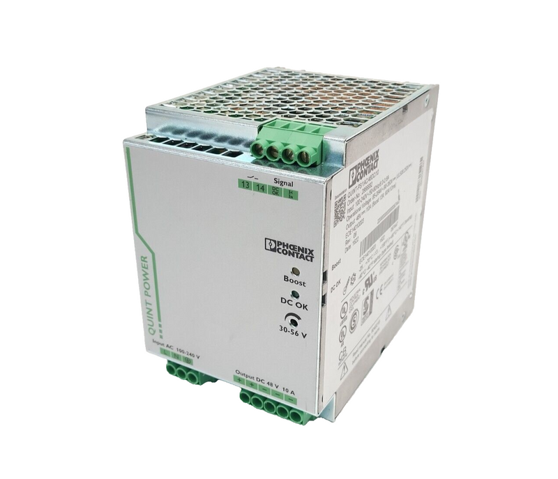 Phoenix Contact QUINT-PS/1AC/48DC/10 Power Supply Unit 100-240VAC 48VDC 2866682 - Maverick Industrial Sales