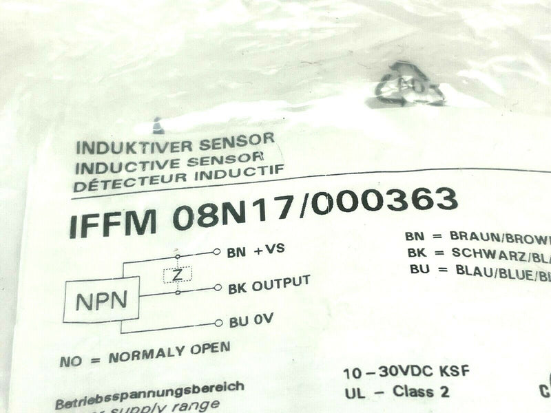 Baumer IFFM 08N17/000363 Subminiature Inductive Proximity Switch - Maverick Industrial Sales