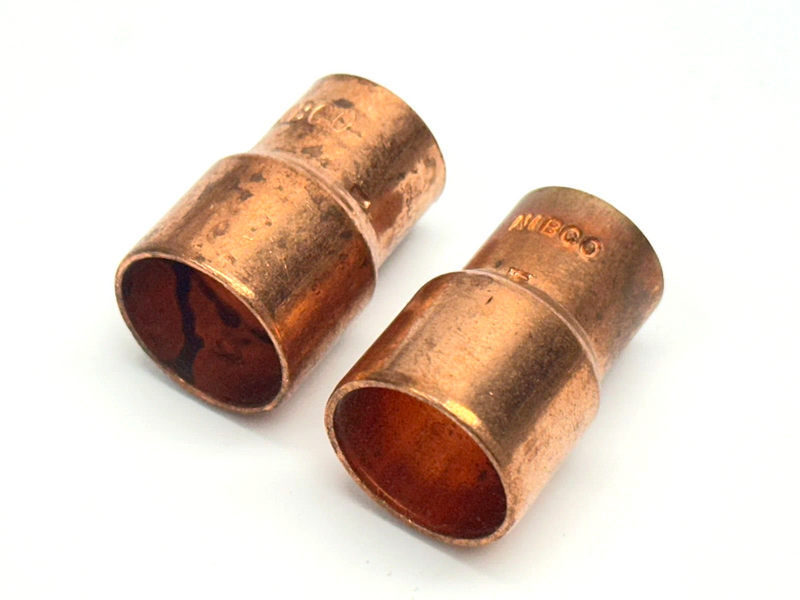 Nibco C600 1/2x3/8 Reducer C x C 1/2" x 3/8" Copper LOT OF 2 - Maverick Industrial Sales