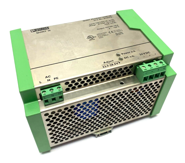 Phoenix Contact QUINT PS-120AC/24DC/10 Power Supply 120VAC Input 2939072 - Maverick Industrial Sales