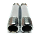 3/8" x 3" Chrome Pipe Nipple Threaded 3 Inch Length 3/8 Inch Diameter LOT OF 2 - Maverick Industrial Sales