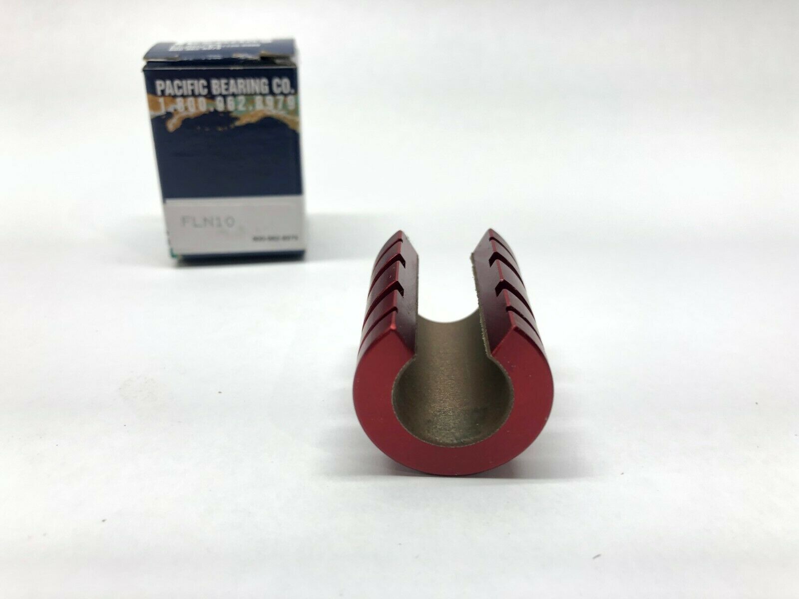 Pacific Bearing Co. FLN10 Linear Open Bearing, 5/8" ID, 1-1/8" OD - Maverick Industrial Sales