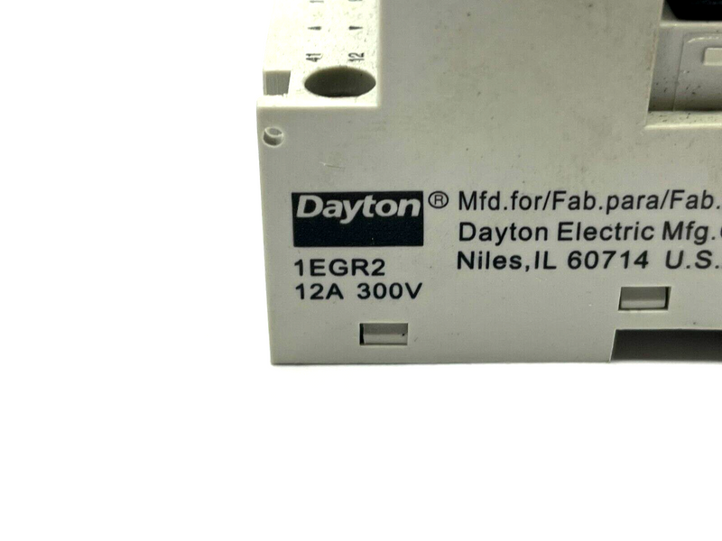 Dayton 1EGR2 Relay Socket Base w/ 1EHH9 General Purpose Relay - Maverick Industrial Sales