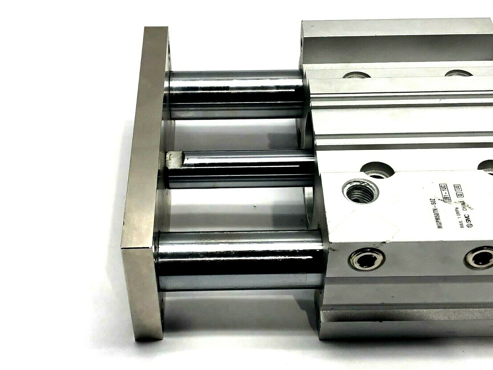 SMC MGPM50TN-50Z Compact Guided Cylinder 50mm Bore 50mm Stroke - Maverick Industrial Sales