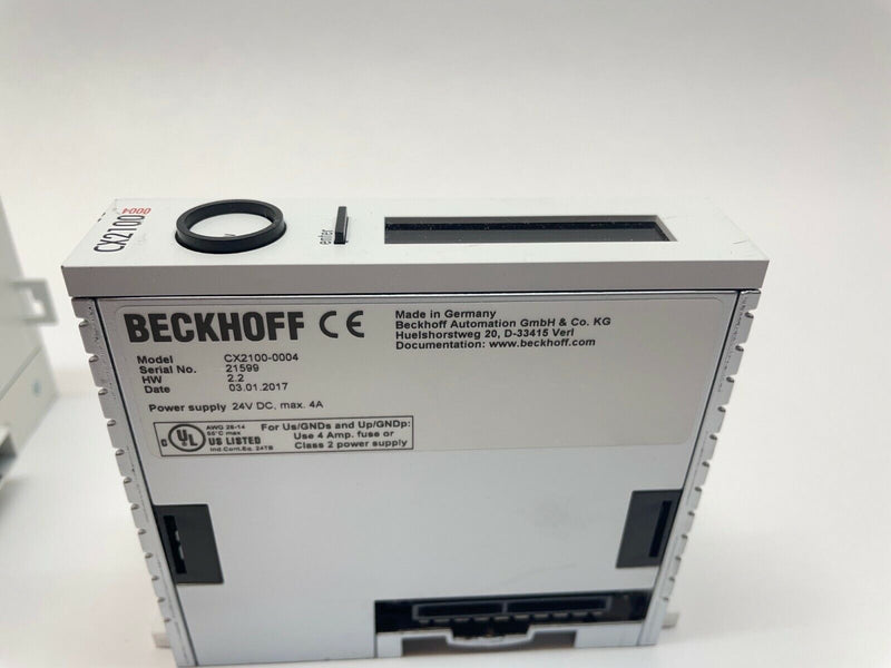 Beckhoff CX2020-0130 / 4GB, N030 Basic CPU Module, CX2500-0030, CX2100-0004 - Maverick Industrial Sales
