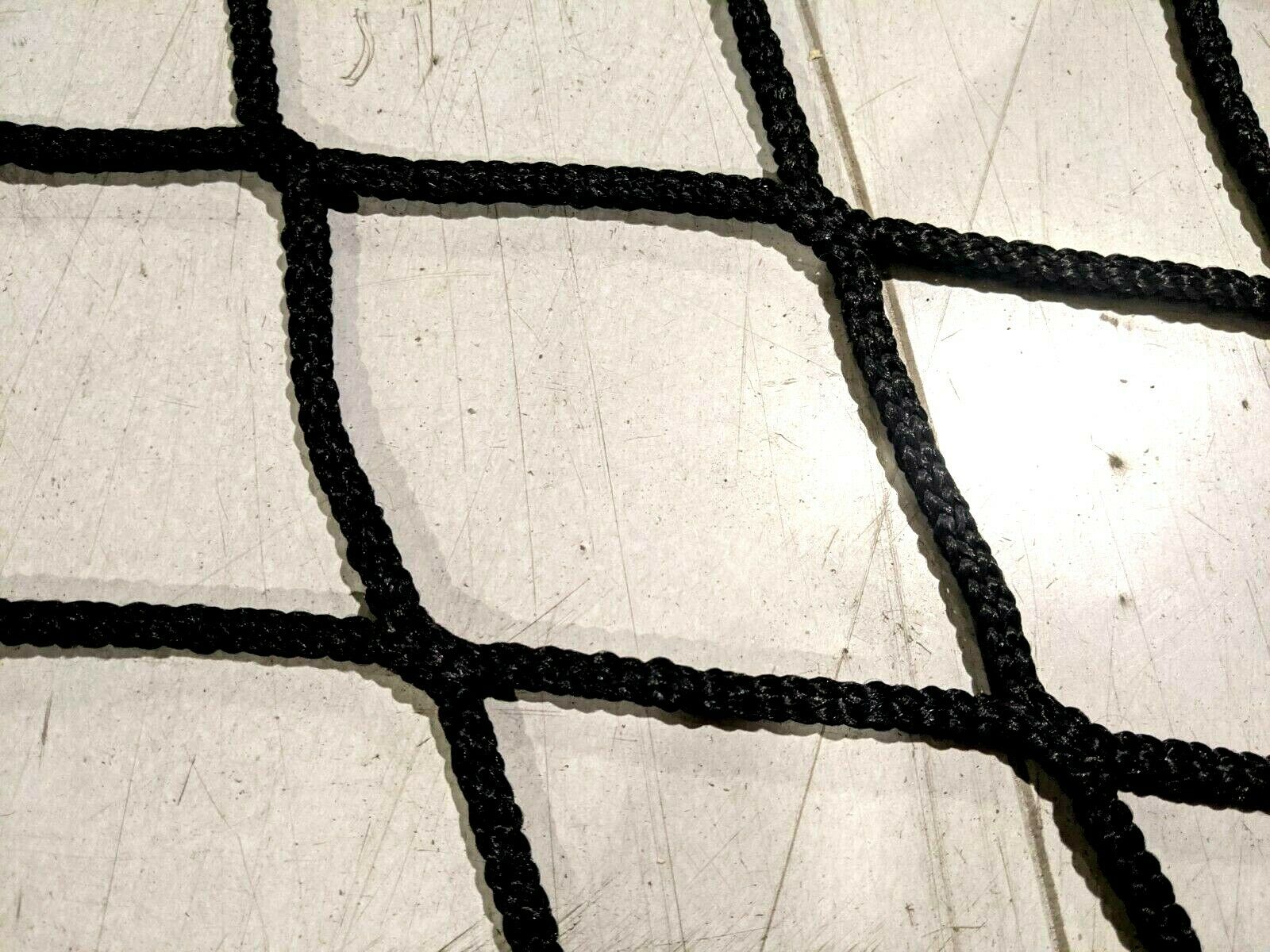 InCord M3000BK Knotless Netting 4" Square Holes 2" Web Border 26.25ft x 12ft - Maverick Industrial Sales